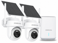 ZEMRUXAL W2 Solar Camera & HomeBase Kit