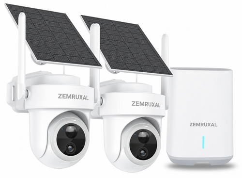 ZEMRUXAL W2 Solar Camera & HomeBase Kit